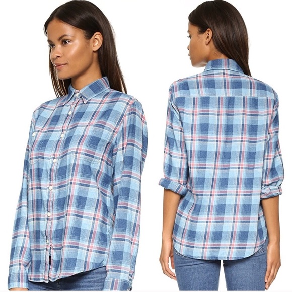 Faherty Seasons Work Shirt Plaid Flannel - Picture 2 of 8